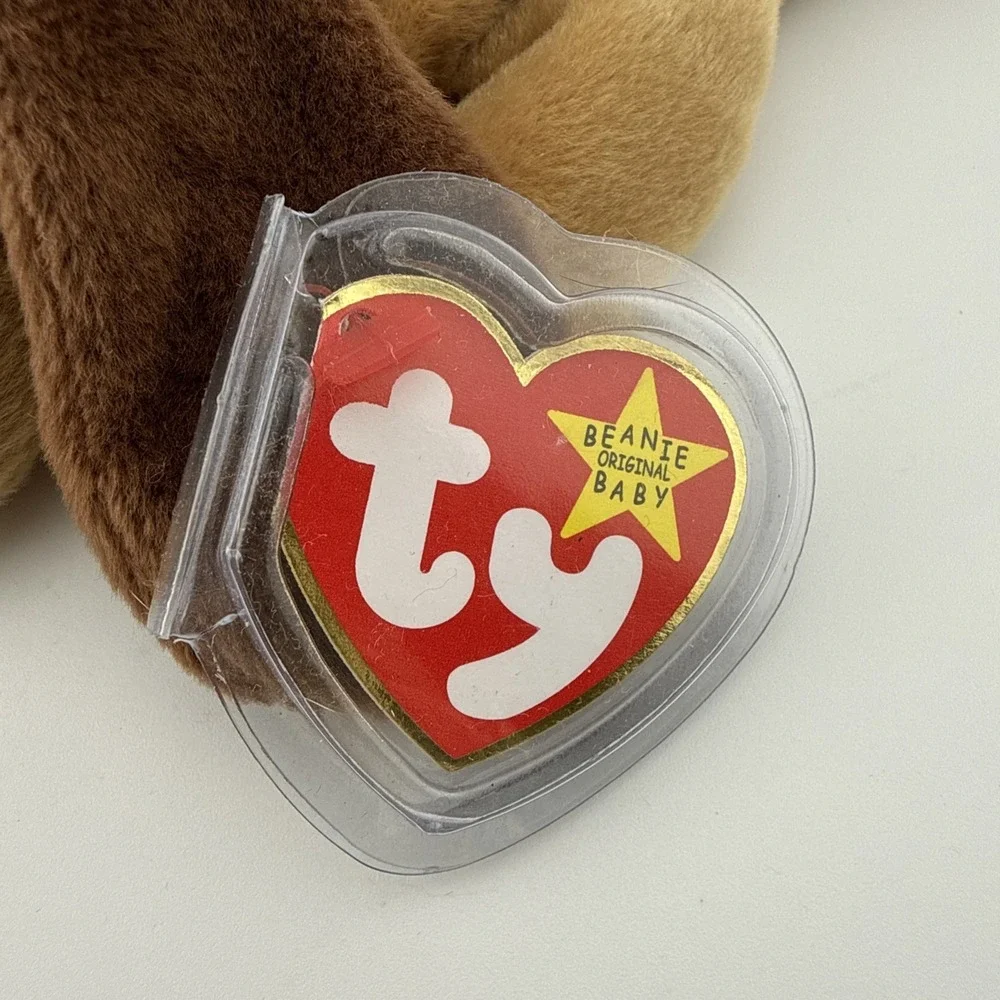Ty Beanie Babies BONES The Dog 4th Gen Tags PVC Pellets 1-18-94‎ 1993 Style 4001